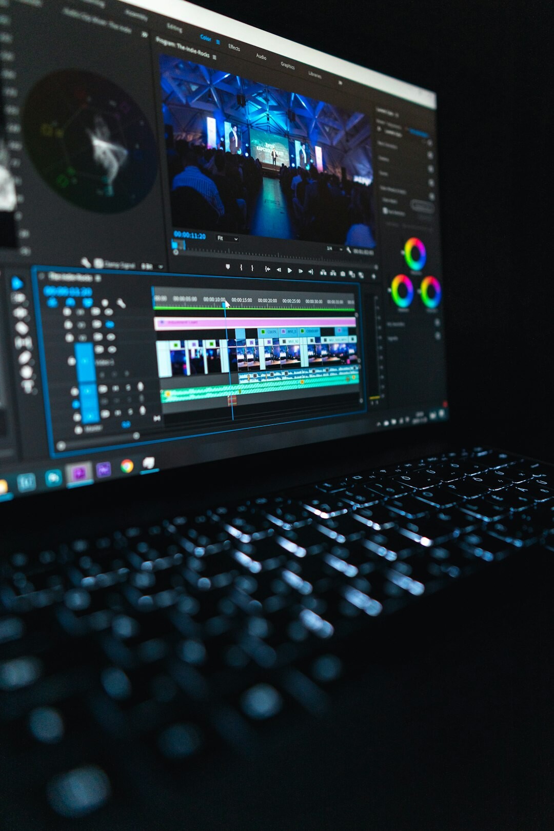 video editing timeline